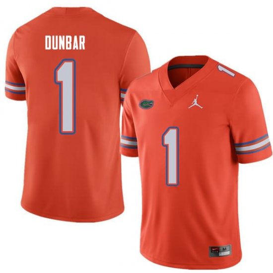 Men's Florida Gators #1 Quinton Dunbar NCAA Jordan Brand Orange Authentic Stitched College Football Jersey DWB6062ZG